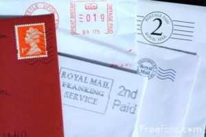 Postage bank letters